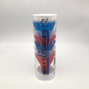 East Point Shuttlecocks for Badminton, 6 Pack, Official Size, Red White Blue NEW